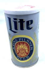 Miller Lite Novelty Can Beer Six Pack of Men's White Cotton Handkerchief
