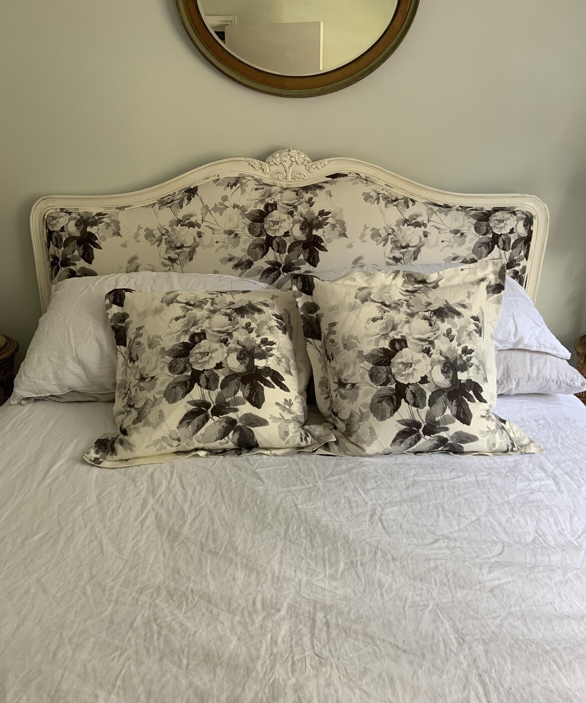 Vintage French Headboard Upholstered In House Of Hackney Fabric eBay