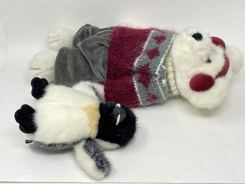 Peluche Pinguino Boyd's Uptown Bears Breven B Bearski & Willie Waddlewalk #900206 - Foto 8 di 13