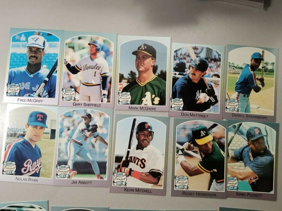 CONJUNTO DE BEISEBOL 1989 NOLAN RYAN GRAND SLAM 25 CARTÕES BORDA PRATA - Imagem 4 de 4