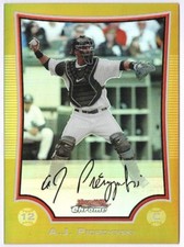 2009 Bowman Chrome  A. J.  Pierzynski White Sox Gold Refractor #173 card #16/50