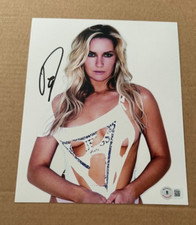 PAIGE SPIRANAC MODEL GOLFER SEXY AUTOGRAPHED 8X10 PHOTO BECKETT COA LPGA #2
