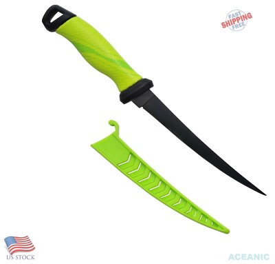 Fishing Fillet Knife with Sheath Stainless Steel Salt Water Resistance