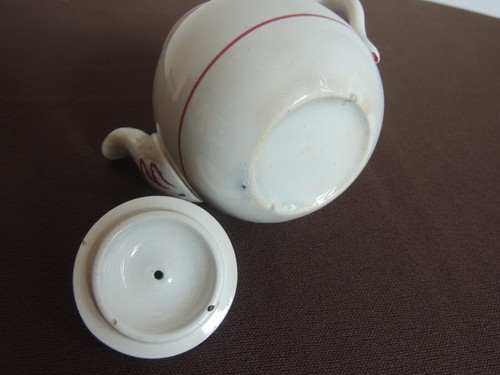 Antique Childs Cut Sponge ware Chain Link 24pc Tea Set Stafforfshire Pottery - Picture 5 of 24