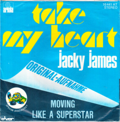 Jacky James Take My Heart Vinyl Single 7inch NEAR MINT Ariola