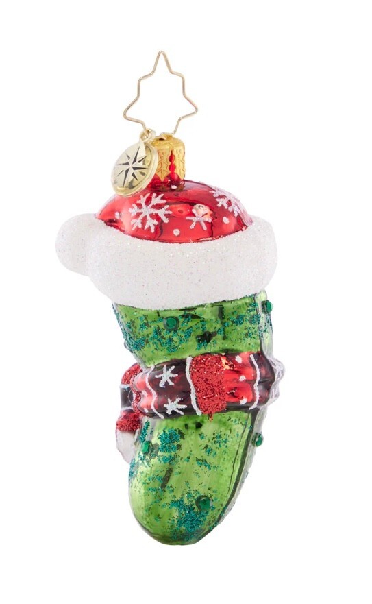 CHILLY CHRISTMAS PICKLE Ornament Gem