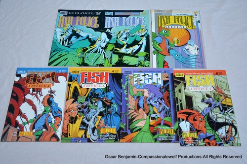 Fischpolizei Konvolut! Fishwrap! Comico! Apple Comics! Abenteuer Comics! 41 Ausgaben - Bild 10 von 11