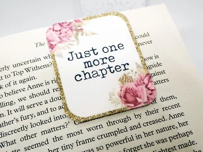BEWITCHINGLY BOOKISH One More Chapter Magnetic Bookmark Book Lover Bookish Art Reader Gift Bookclub
