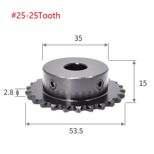 04C Roller Chain Drive Sprocket With Step 10-30T Pitch 1/4" 6.35mm For #25 Chain - Picture 21 of 24