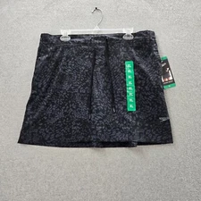 Speedo Women Skirt XL Gray Woven Skort Brief Drawstring NWT