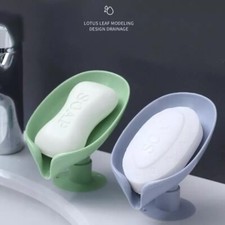 Leaf Shape Soap Box Drain Soap Holder Box Bathroom Kitchen Sink Accessories