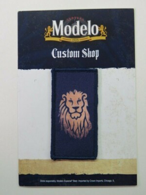 Cooles Bier Stoffaufnäher ~ Cerveza MODELO Especial Bier Löwen Design ~ MEXIKO