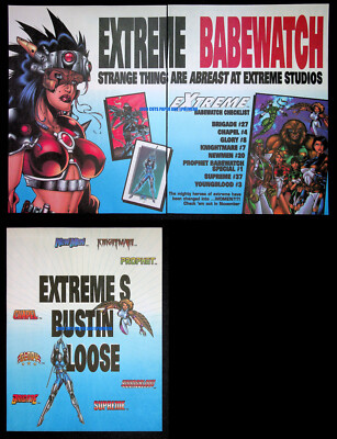 Extreme Babewatch Image Comics 1995 Gender Bent Print Magazine Ad Poster