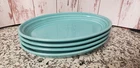 Homer Laughlin Fiestaware 9.5" Oval Platter. Turquoise Green.  (set of 4)