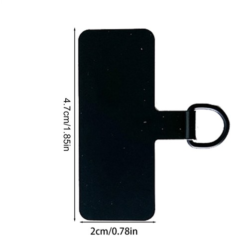 2pcs Phone Lanyard Patch-Cellphone Strap Tether Tab Phone Strap Parts Black - Photo 2 sur 10