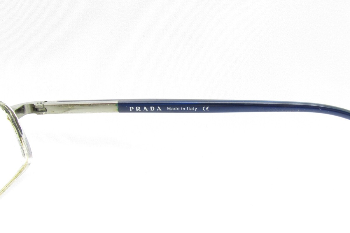 PRADA DESIGNER HALF RIM VPR51G 5AV-101 EYEGLASSES FRAMES