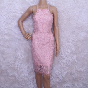 blush bodycon midi dress