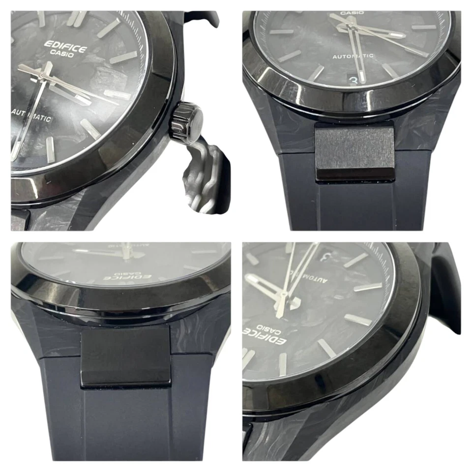 Reloj Hombre CASIO EDIFICE EFK-100XPB-1AJF Carbono Forjado Automático Negro Foto 3 de 4