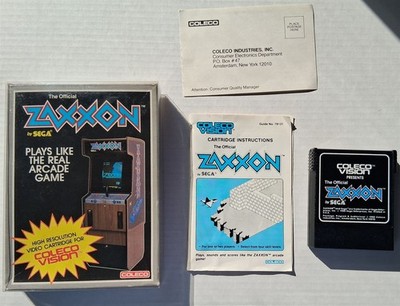 Coleco Colecovision - Zaxxon - Complete in Box w/ clear collector case