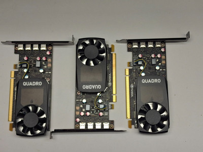 Lot of 3 x NVIDIA Quadro P620 2GB GDDR5 PCIe mini DP Video Cards- High Profile