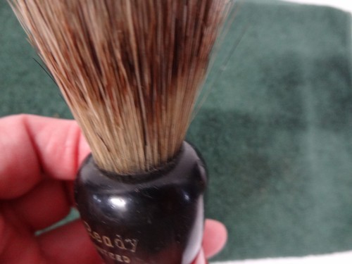 Spazzola da barba vintage Ever Ready 200 24 mm manico bachelite rosso e nero tasso #A - Foto 13 di 13