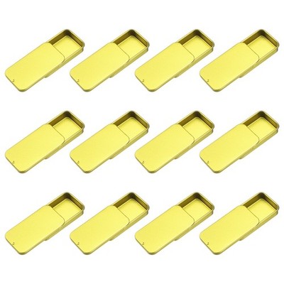 20Pcs Mini Metalldosen 2x1x0.4 Zoll Gold für Slide Top Tin Containers