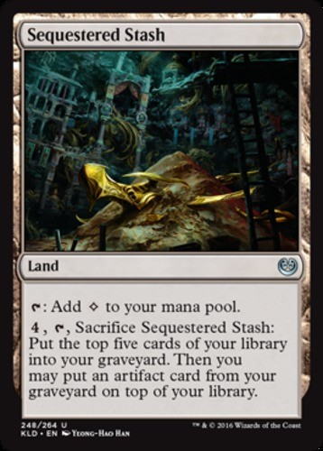 x4 Sequestered Stash U MTG Kaladesh M/NM, English