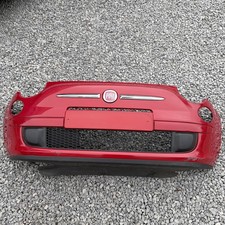 FIAT 500 Front Bumper 2007-2025 Red 111/A used Working Condition