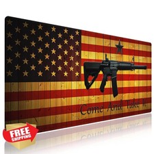 knseva AR-15 Gaming Mouse Pad XXL Extended Desk Mat Anti-Slip Rustic
