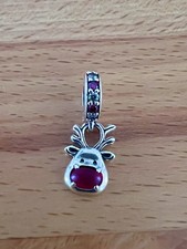 Charm-Anhänger von Pandora Red Nose Reindeer Murano Dangle Charm