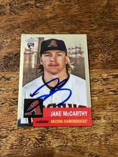 Jake McCarthy IP Signed 2022 Topps Chrome Platinum RC Card Diamondbacks Auto