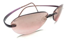Silhouette SPX M4046 00 6100 Titanium Purple Rimless Eyeglasses Frames Austria