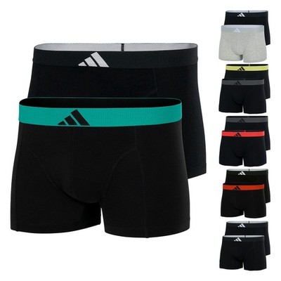 2er Pack Adidas Herren Trunks Boxershorts Unterhosen Active Flex Cotton-Body