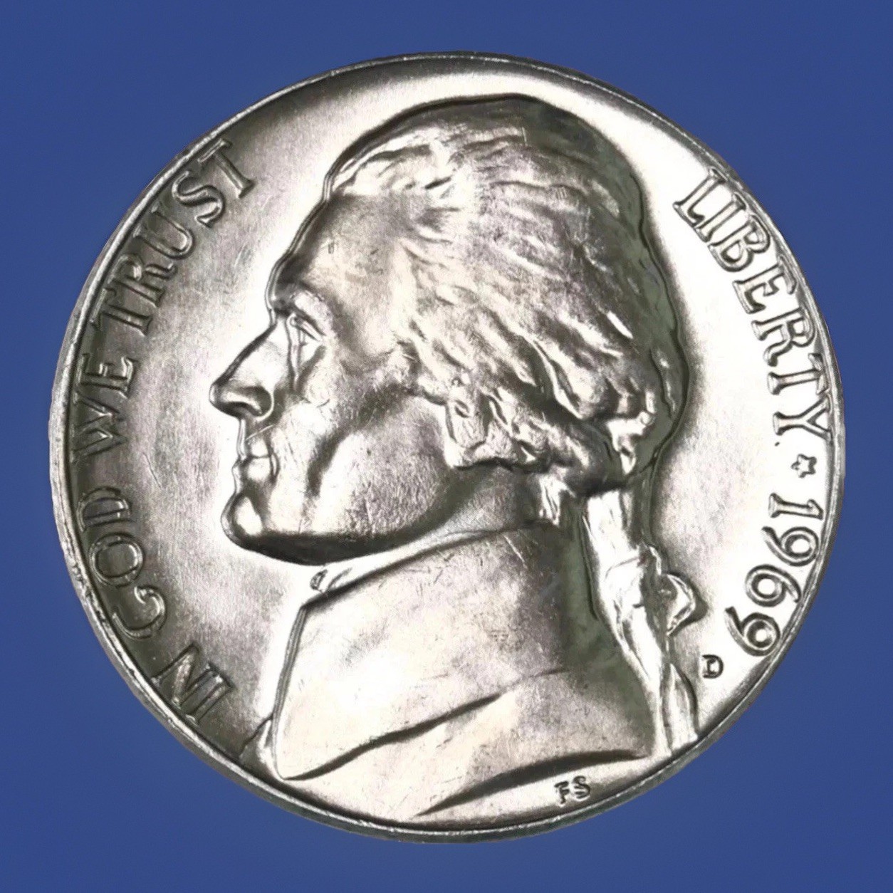 1969-D Jefferson Nickel GEM BU UNC From Original Roll Fast S&H W/Tracking