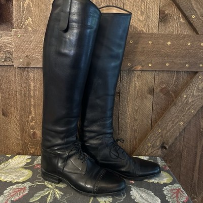 E Vogel Black Leather Women s Custom Made Equestrian Riding Jumping Boots