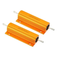 100W 360 Ohm Aluminum Shell Resistor Housing Resistor Wirewound Resistors 2pcs