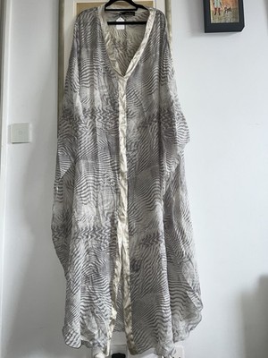 AMANDA WAKELEY Animal Print, Kaftan, Strandkleid, Sommerkleid - M