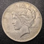 1927 D Peace Silver Dollar $1 AU Better Date