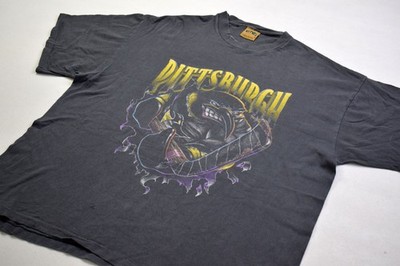 Vintage NHL Pittsbrgh Penguins T-Shirt Trikot Nutmeg Distressed 90s Eishockey XL