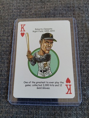 Roberto Clemente Card Pittsburgh Pirates Hero Decks Playing Card  Baseball Card