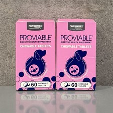 Proviable Digestive Health Supplement for Dogs 120 Chew Tabs 2 Boxes BB 2027