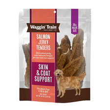 Waggin Train Salmon Jerky Dog Treats 36 oz Skin Coat Support High Protein