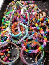Lot Of Colorful Kids Jewelry Bracelets And Necklaces Kids Lot MLLAQ