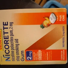 Nicorette Nicotine Quit Gum, 2mg - 160 Count