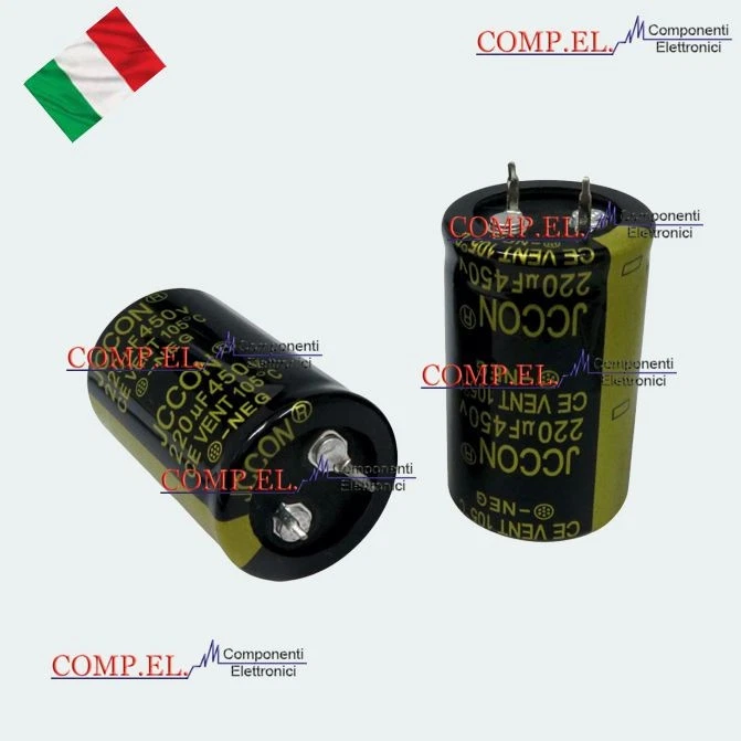 Condensatore Elettrolitico Orizzontale Da 100 UF 450 V 105 - Foto 12