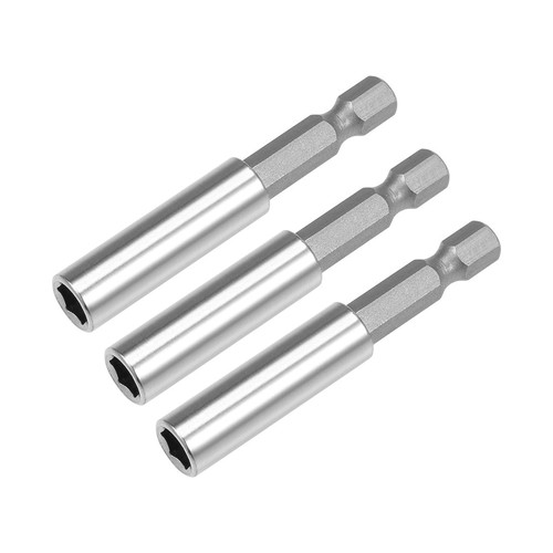 Magnetic Bit Extensions 60mm 1/4-Inch Hex Quick Release Screwdrivers Holder 3Pcs - Picture 1 of 3