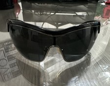 Prada Black Shield Oversized Gray Lens