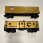 RAIL KING 0/027 UNION PACIFIC REEFER CAR/0/027 CHESSIE BAY WINDOW CABOOSE — photo 3