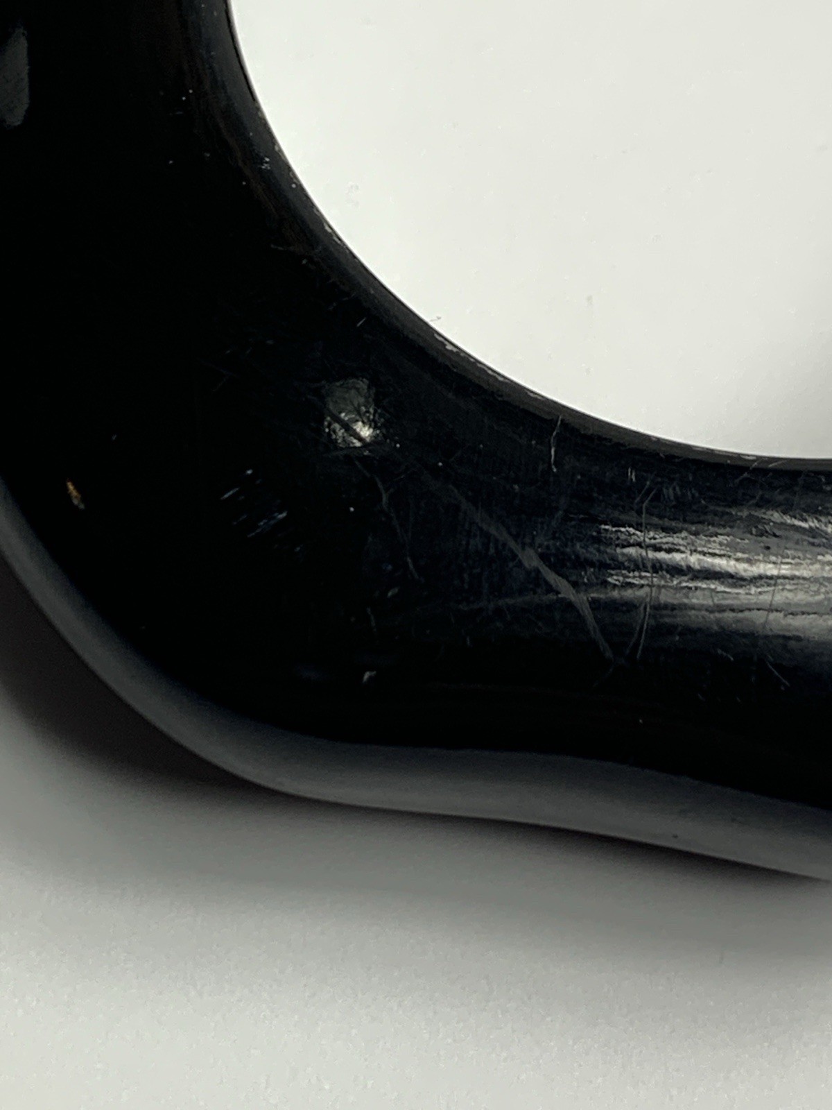 Elegant Black Solid Statement Bangle Bracelet – B… - image 6