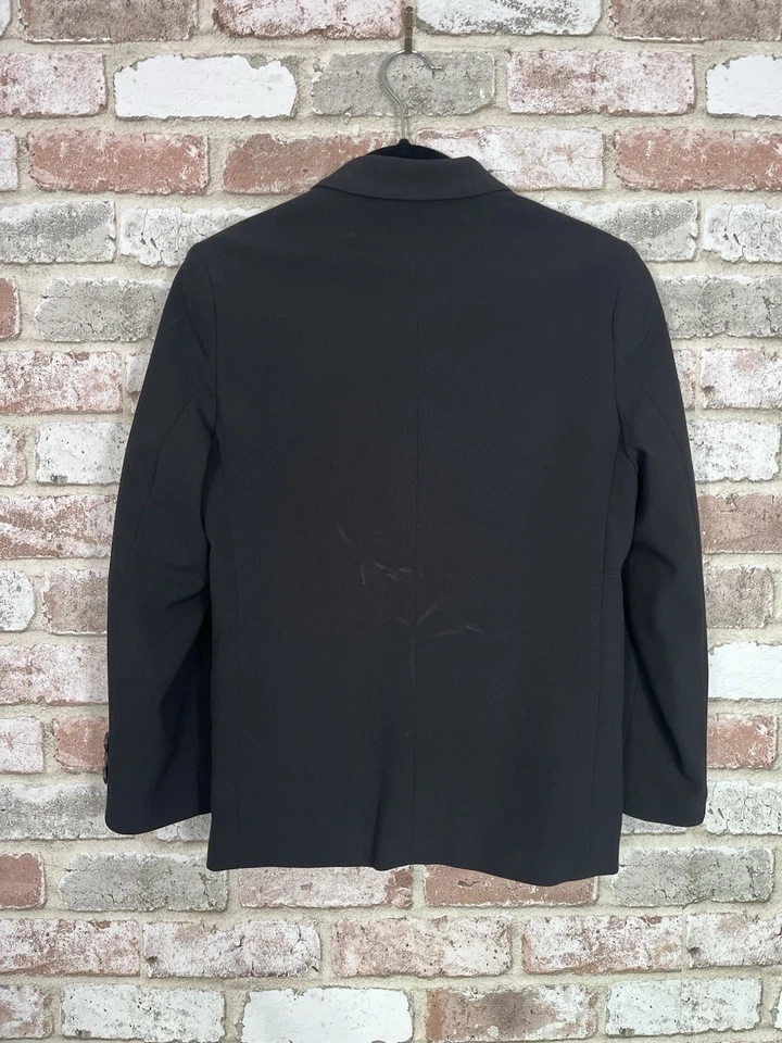 Chaps Boy’s Sz 10 Black Single-Breasted Two Button Lined Suit Jacket - Image 3 of 4